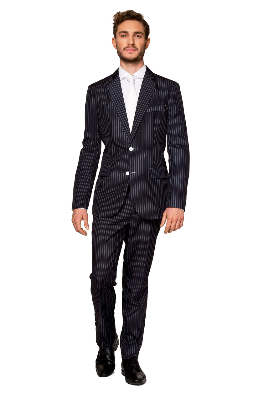 Costume Suitmeister Gangster Pinstripe Black