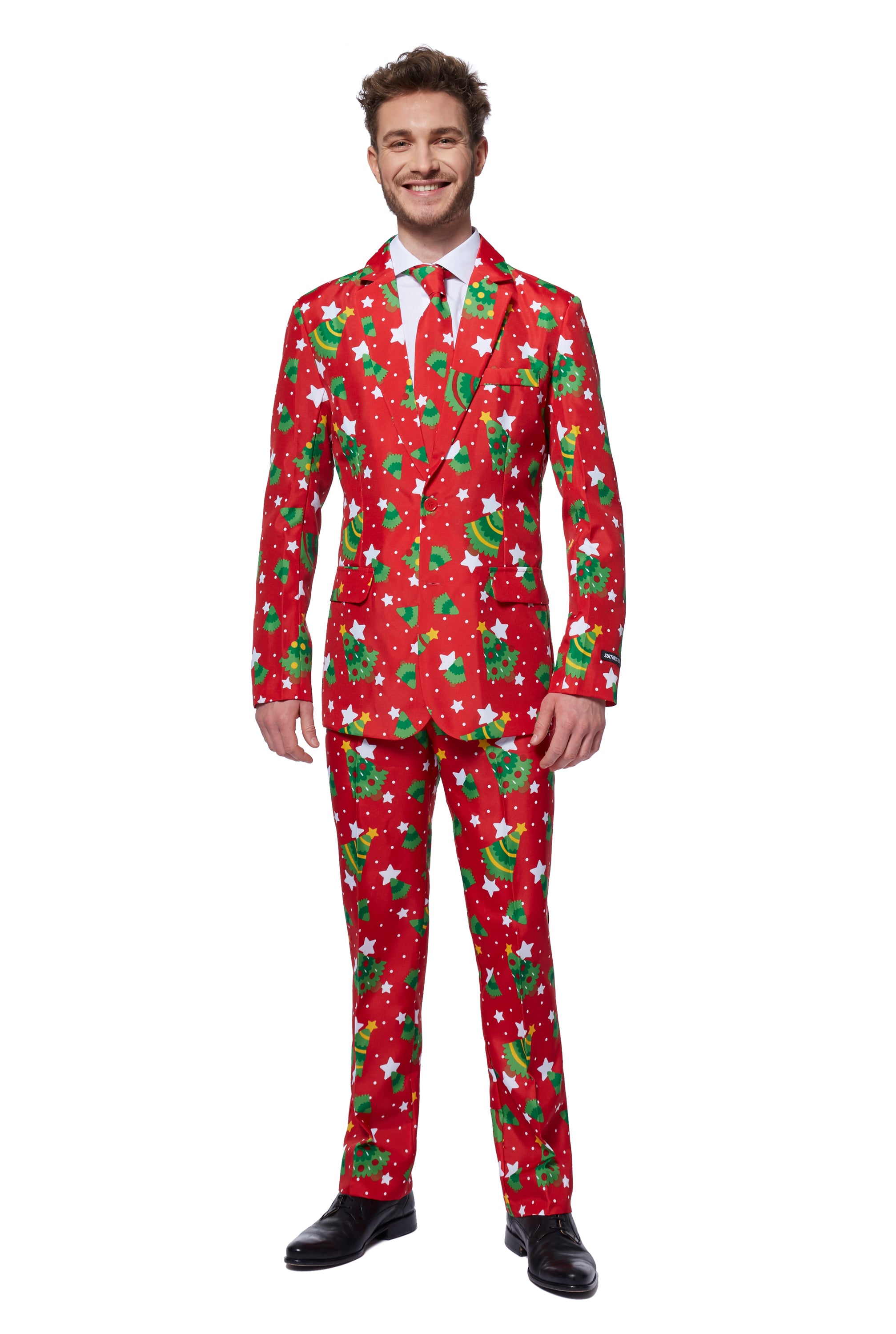 Costume Suitmeister Christmas Trees Stars Red