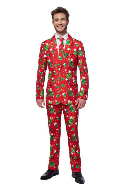 Costume Suitmeister Christmas Trees Stars Red