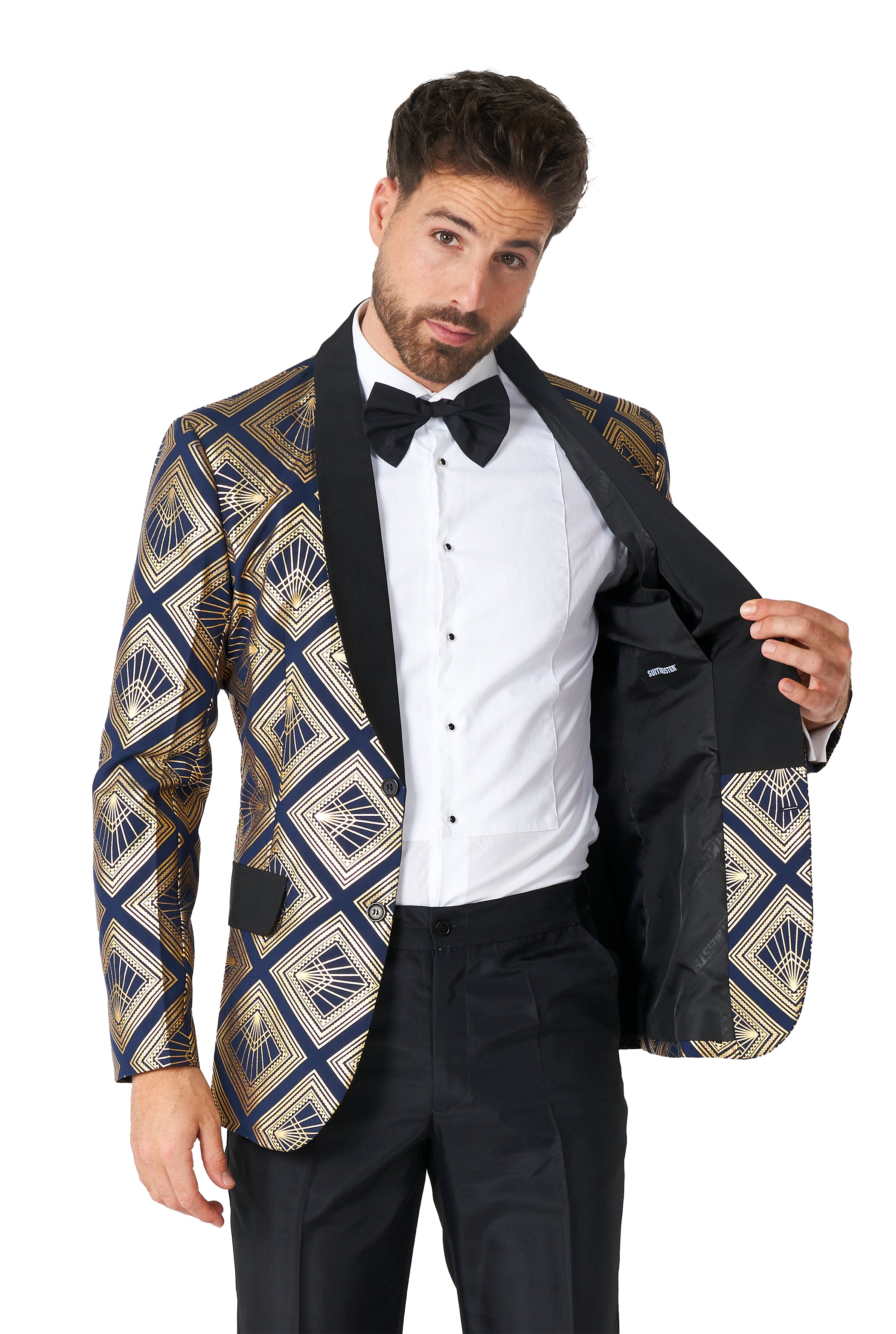 Costume Suitmeister Art Deco Deep Navy
