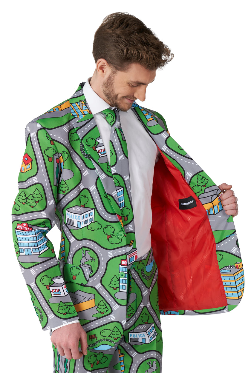 Costume Suitmeister Carpet City Green