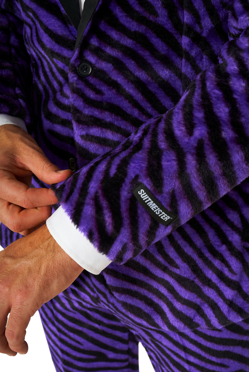 Costume Suitmeister Pimp Faux Fur Purple