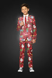 Costume Suitmeister BOYS Christmas Red Icons Light Up