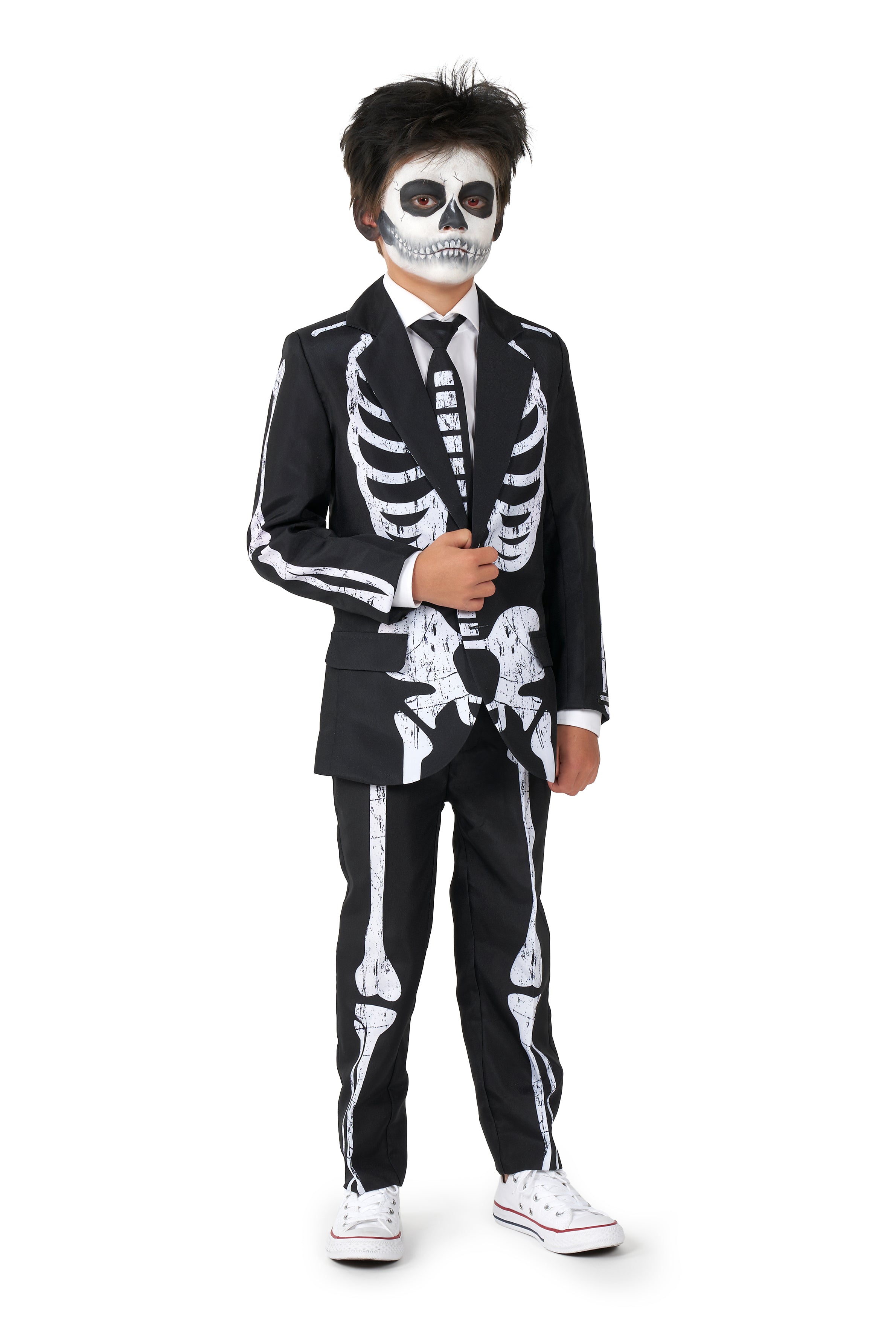 Costume Suitmeister BOYS Skeleton Grunge Black