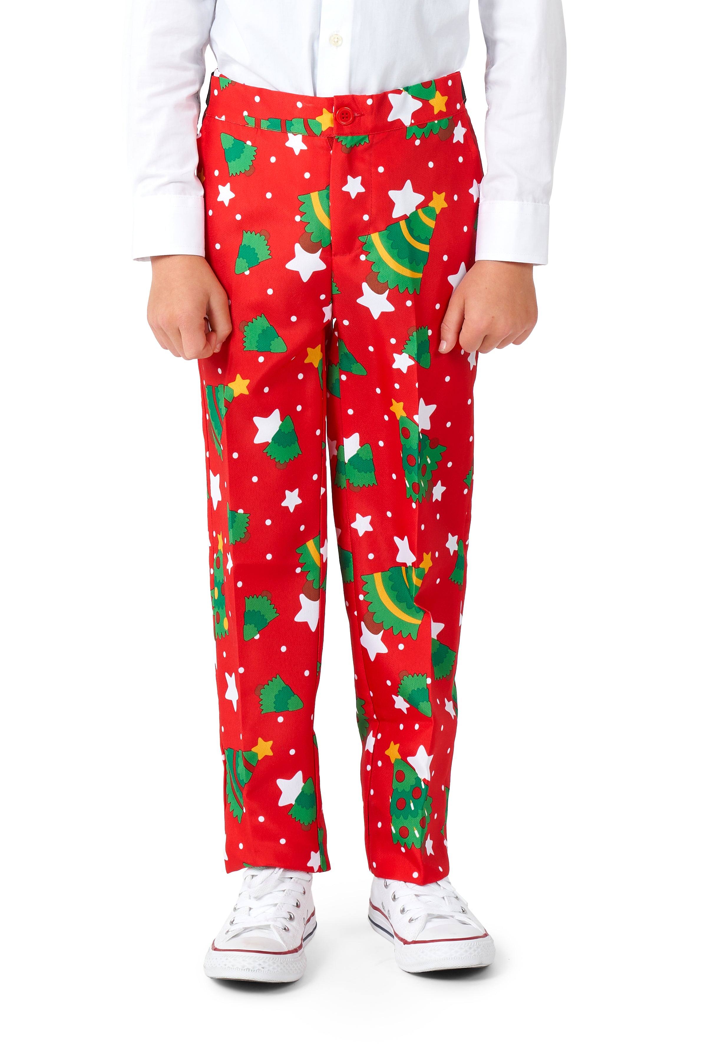 Costume Suitmeister BOYS Christmas Trees Stars Red