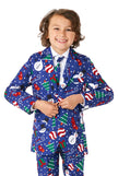 Costume Suitmeister BOYS Christmas Snowman Blue