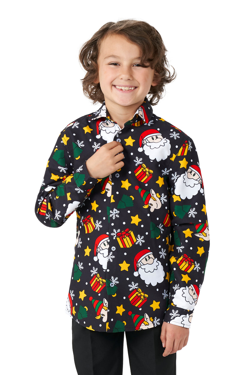 Chemise Suitmeister BOYS Santa Elves Black