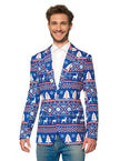Veste Suitmeister Christmas Blue Nordic Jacket