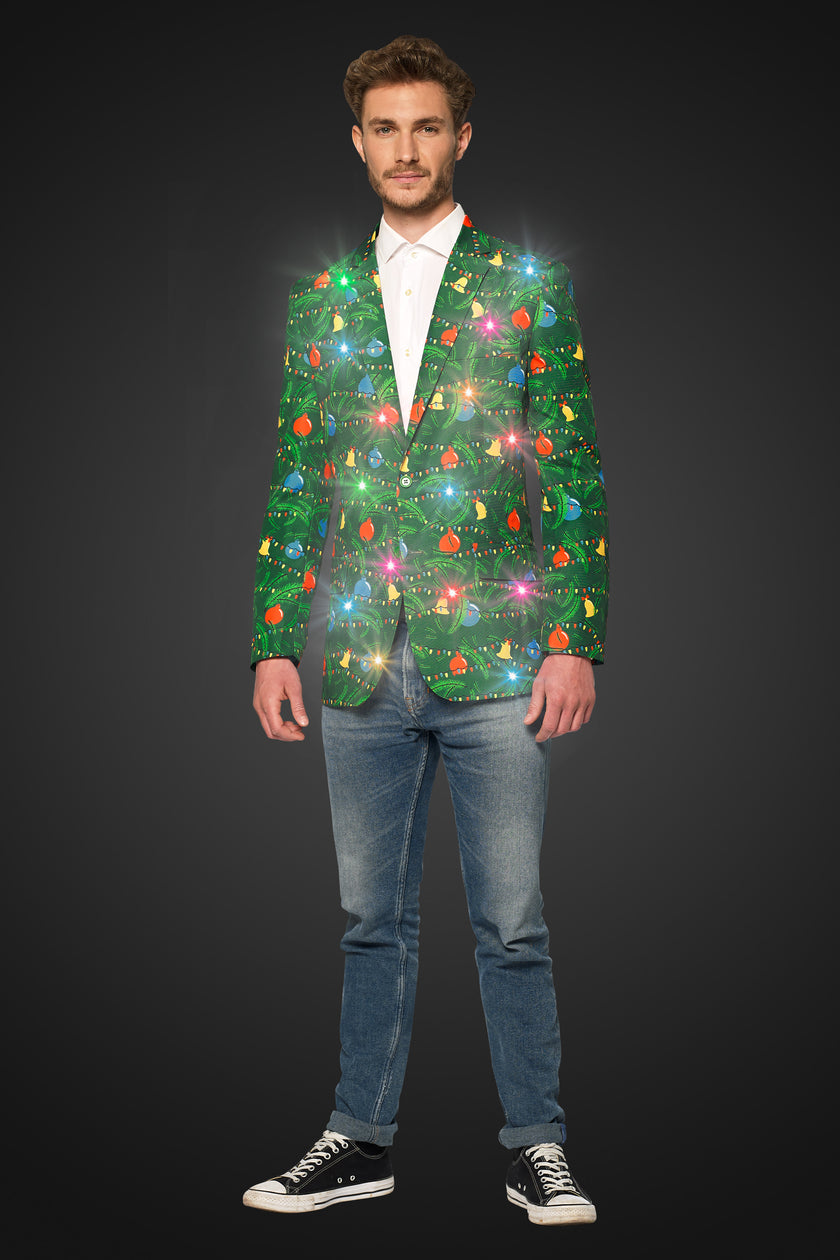 Veste Suitmeister Christmas Green Tree Jacket Light Up