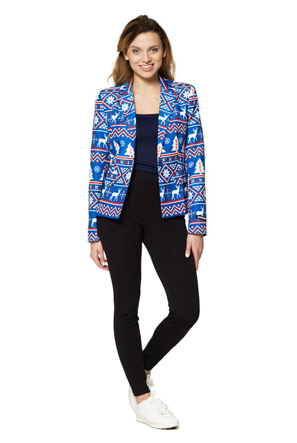 Veste Suitmeister WMNS Christmas Blue Nordic Jacket