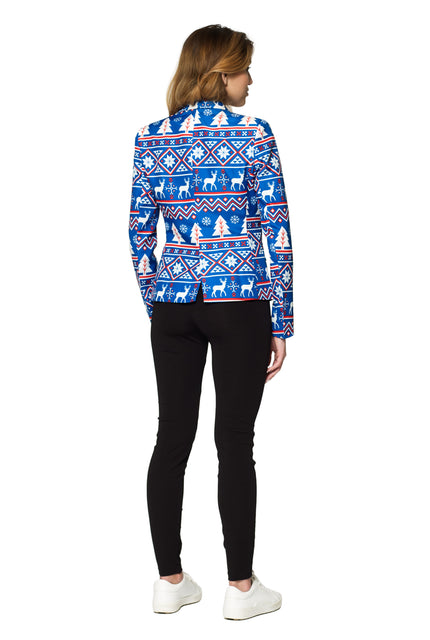 Veste Suitmeister WMNS Christmas Blue Nordic Jacket
