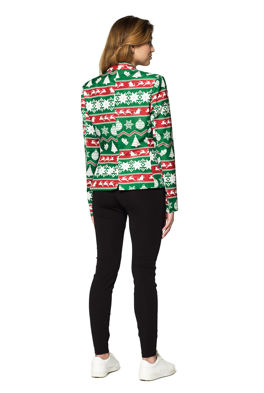 Veste Suitmeister WMNS Christmas Green Nordic Jacket