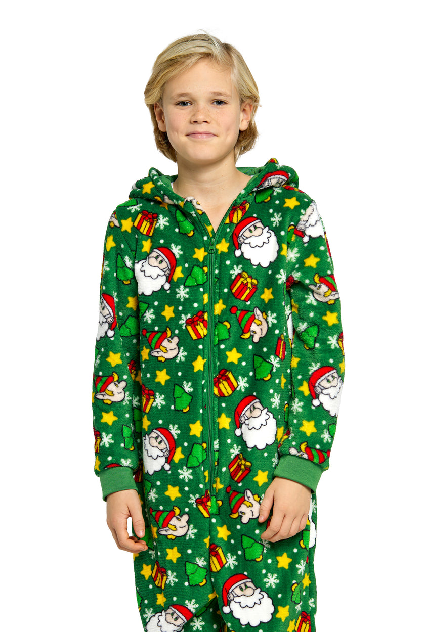 Combinaison Suitmeister BOYS Santa Elves Green