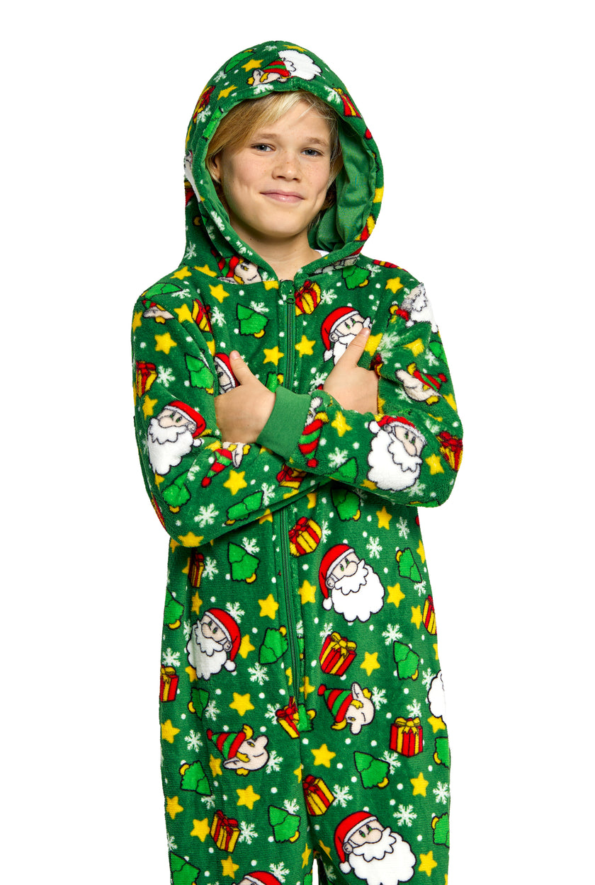 Combinaison Suitmeister BOYS Santa Elves Green