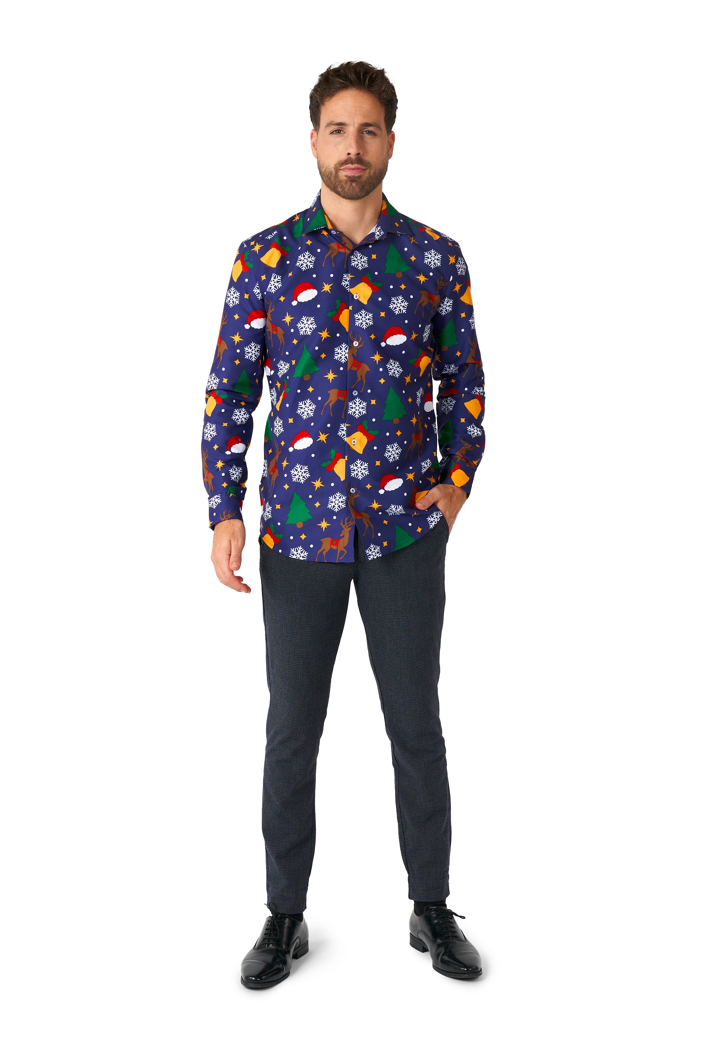 Chemise Suitmeister Christmas Icons Blue