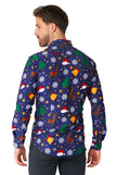 Chemise Suitmeister Christmas Icons Blue