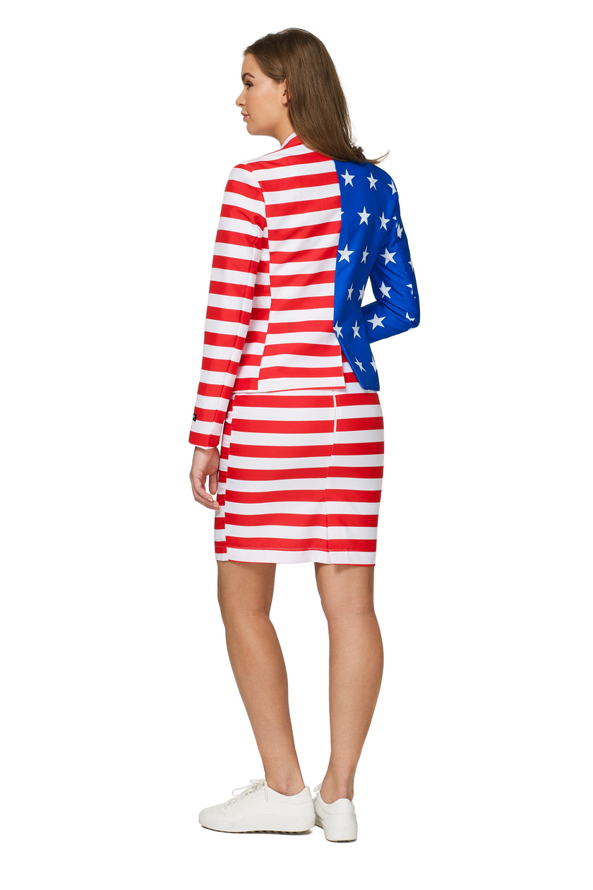 Costume Suitmeister WMNS USA Flag