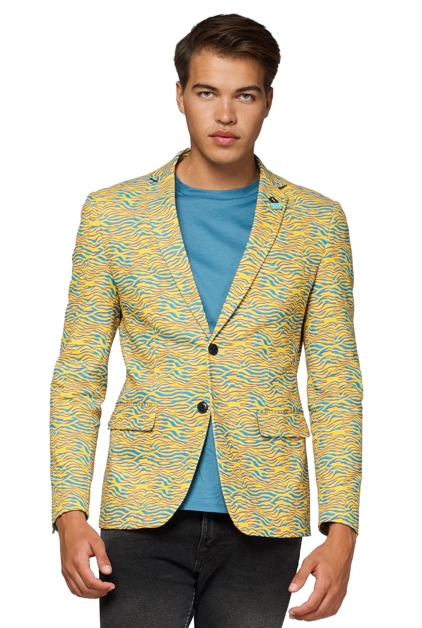 Veste OppoSuits Deluxe Retro - 80's Animal - Electric Yellow