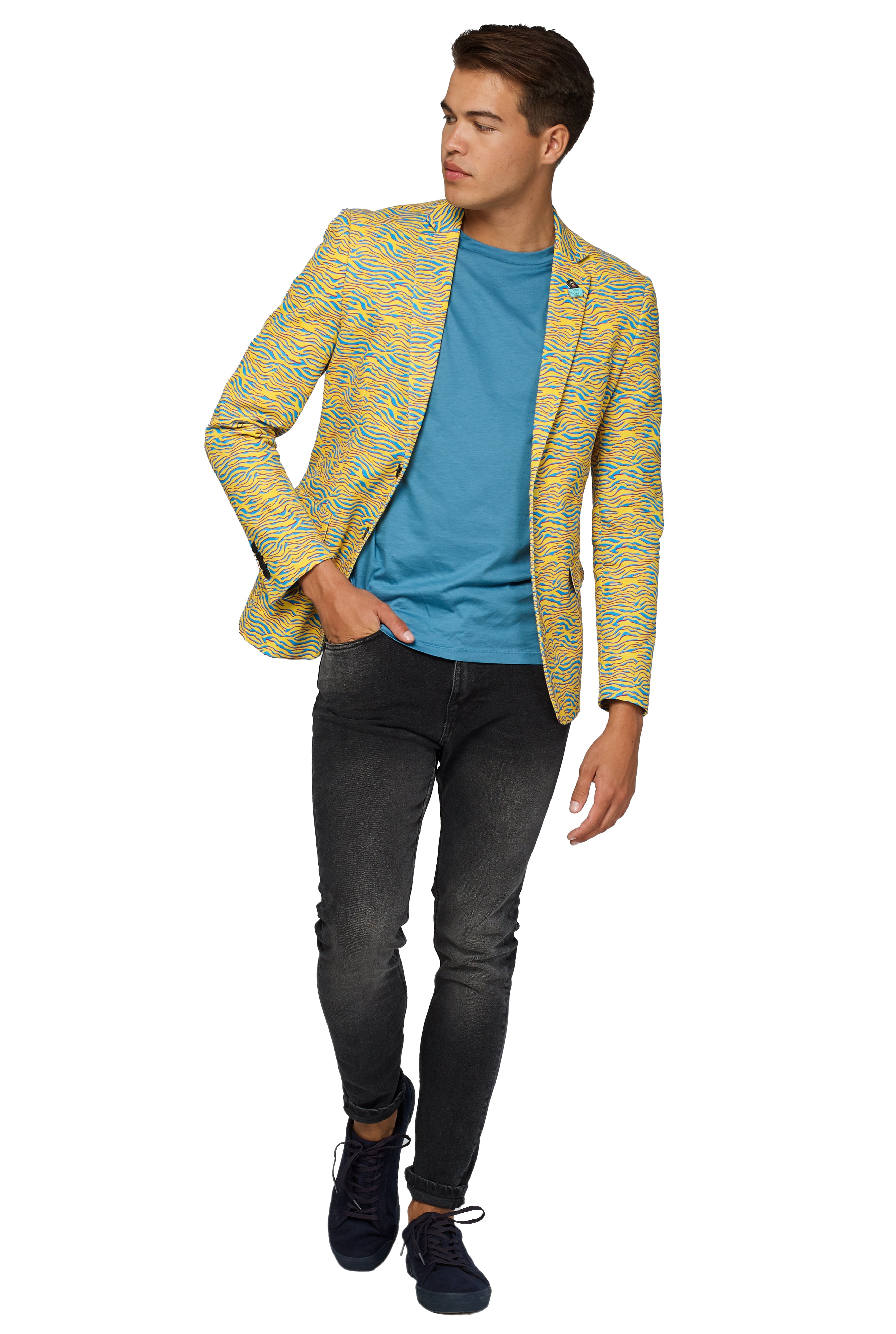 Veste OppoSuits Deluxe Retro - 80's Animal - Electric Yellow