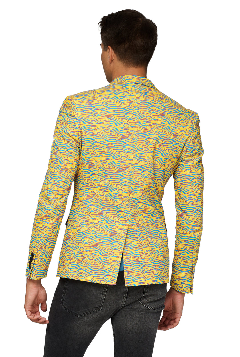 Veste OppoSuits Deluxe Retro - 80's Animal - Electric Yellow