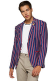 Veste OppoSuits Deluxe Supportswear - Cheer Stripes - Cobalt Blue