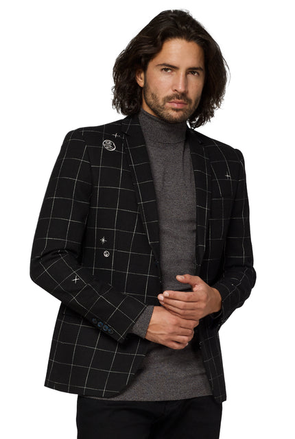 Veste OppoSuits Deluxe Outer Space - Galaxy Map - Black