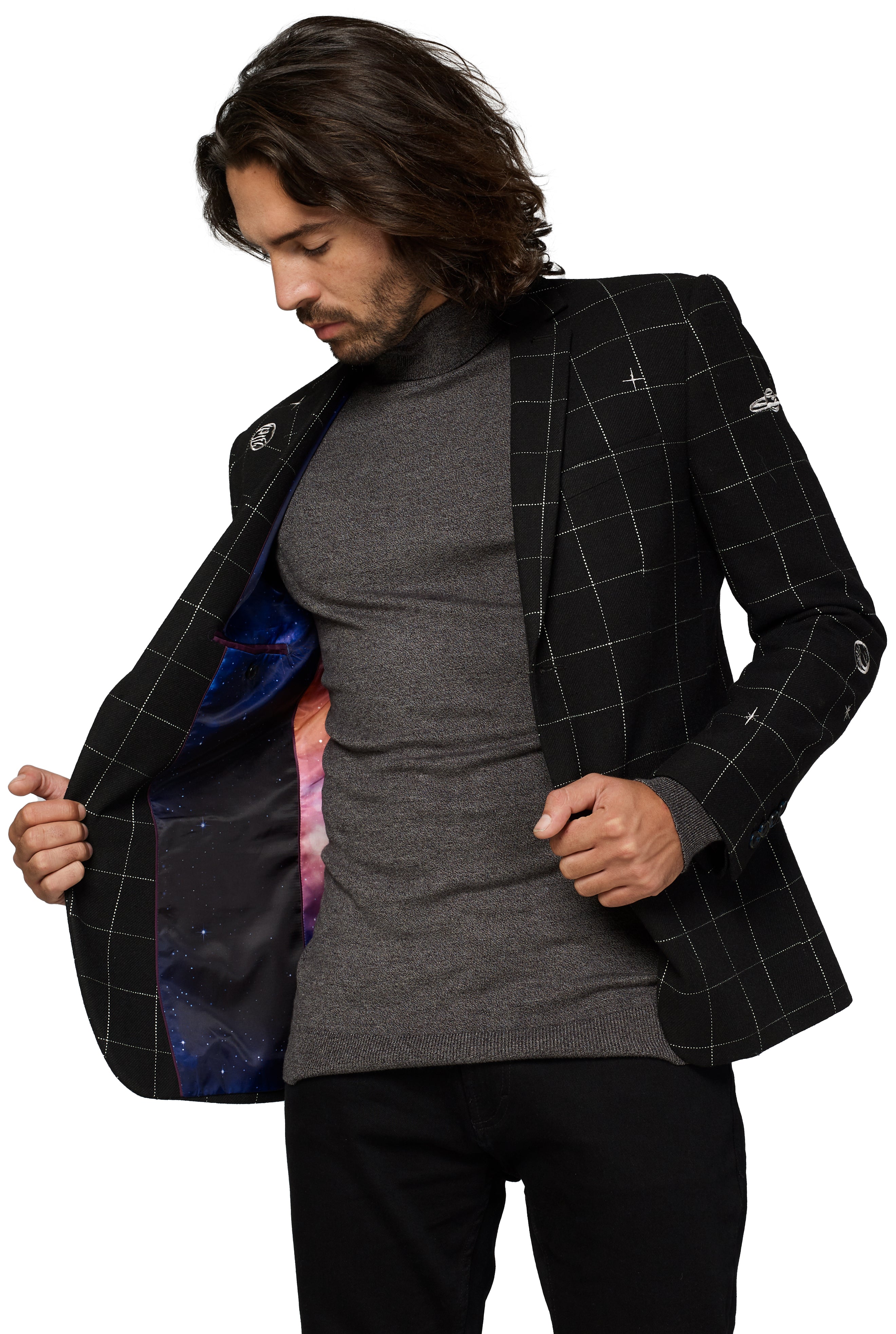 Veste OppoSuits Deluxe Outer Space - Galaxy Map - Black