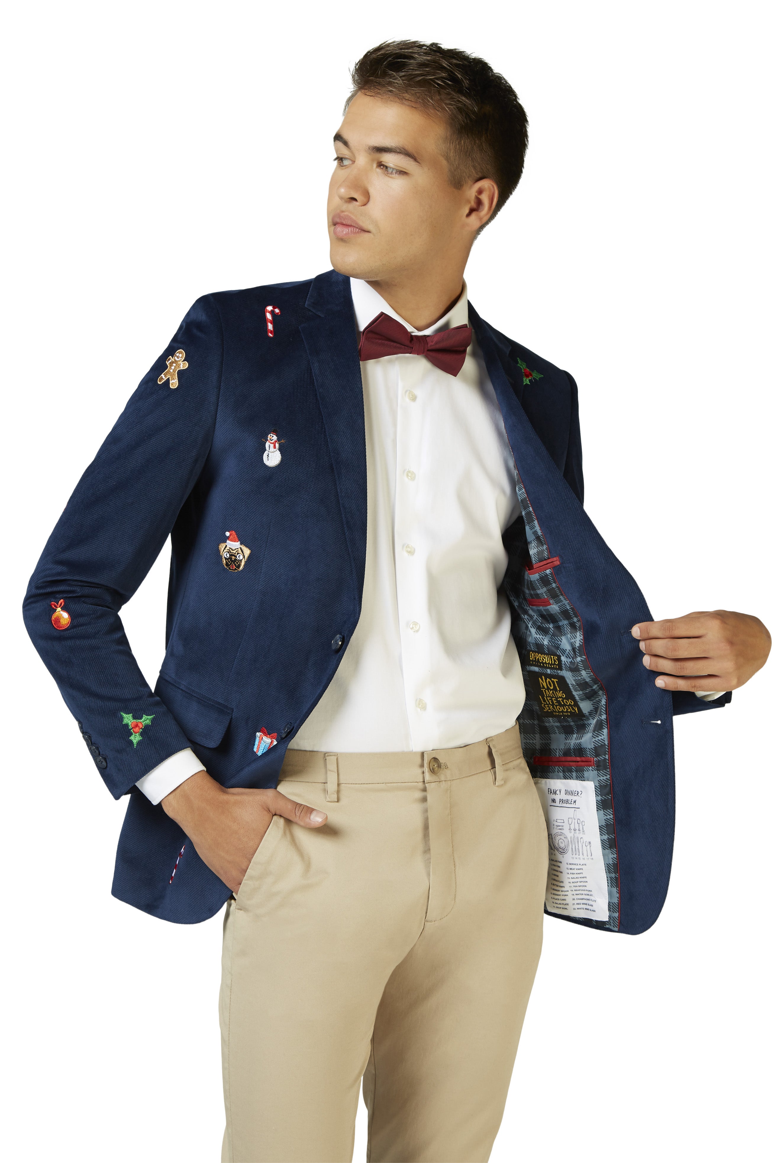 Veste OppoSuits Deluxe Christmas - X-Mas Icons - Navy