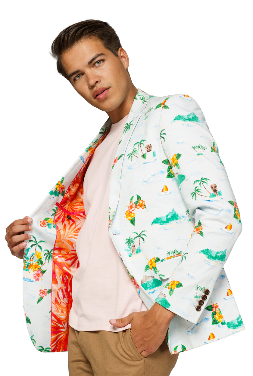 Veste OppoSuits Deluxe Tropical - Hawaiian - Aloha Blue
