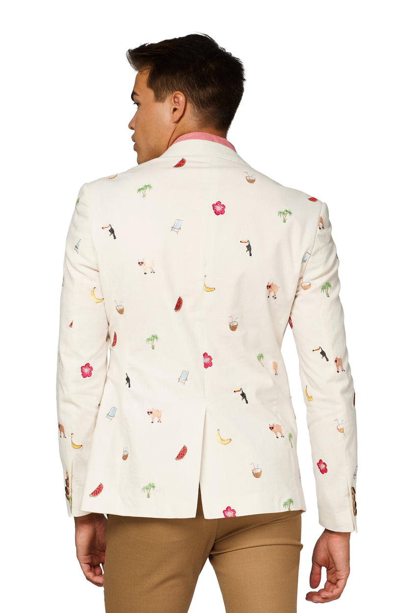 Veste OppoSuits Deluxe Tropical - Summer Icons - Off White