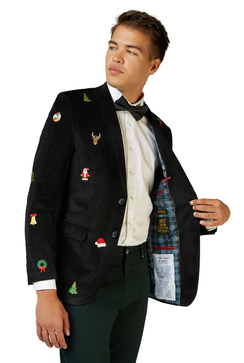 Veste OppoSuits Deluxe Christmas - X-Mas Icons - Black