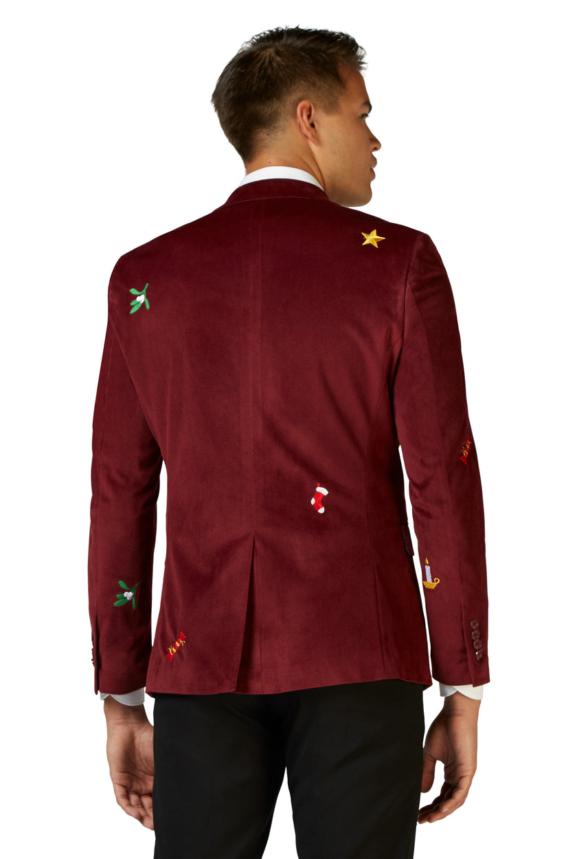Veste OppoSuits Deluxe Christmas - X-Mas Icons - Deep Burgundy