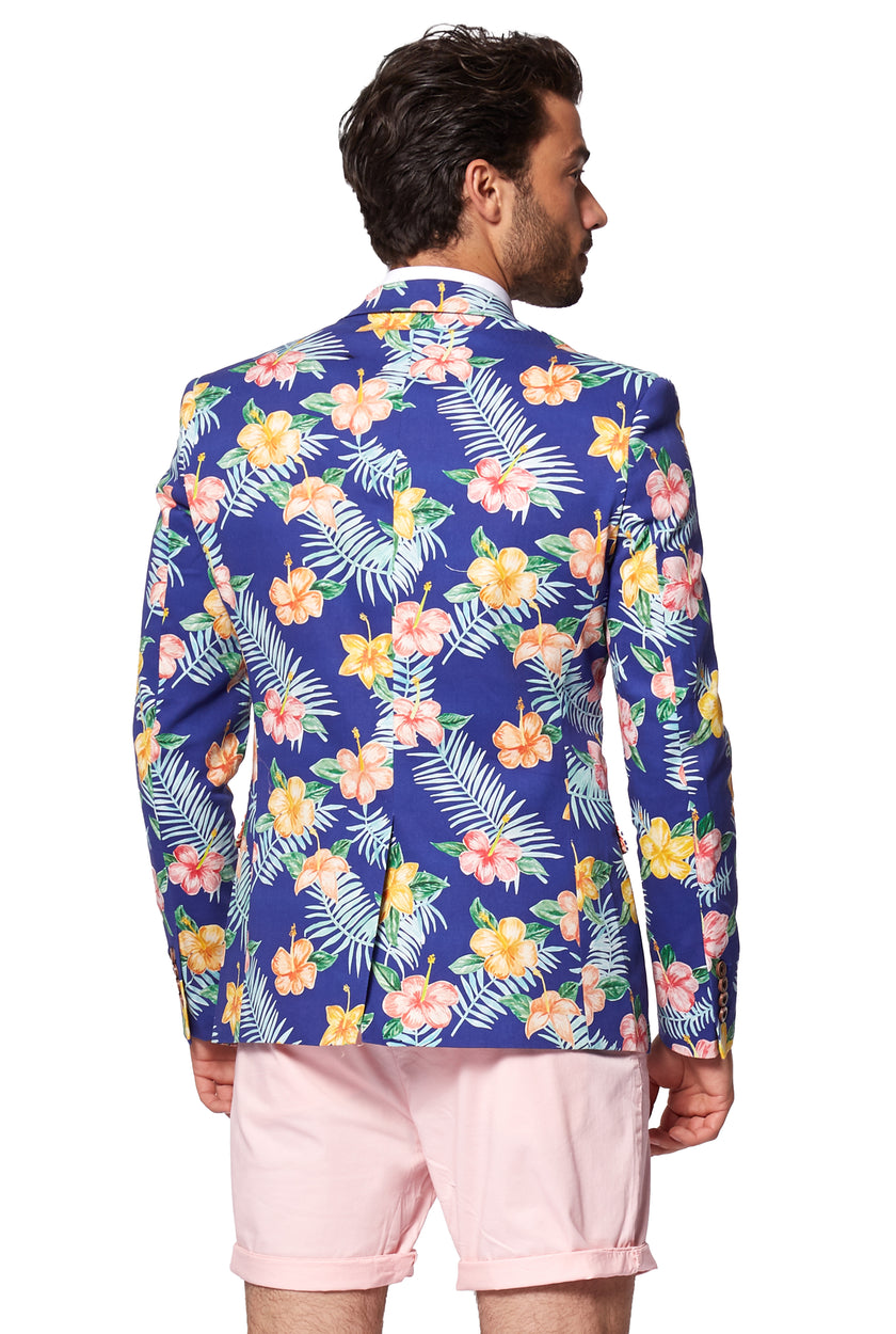 Veste OppoSuits Deluxe Tropical Flowers - Blue