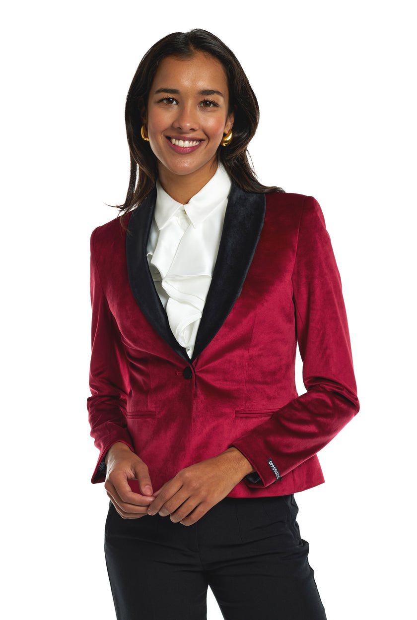 Veste OppoSuits Deluxe Womens Dinner Jacket - Burgundy