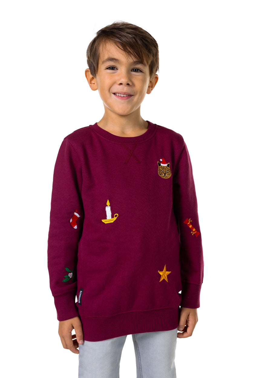 Pull OppoSuits Deluxe BOYS X-Mas Icons - Burgundy