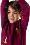 Pull OppoSuits Deluxe BOYS X-Mas Icons - Burgundy