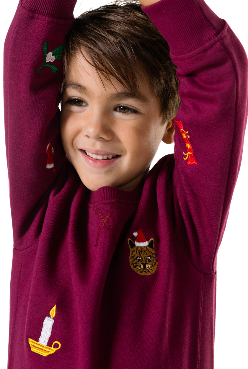 Pull OppoSuits Deluxe BOYS X-Mas Icons - Burgundy