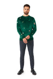 Pull OppoSuits Deluxe Velvet Green - Xmas Icons