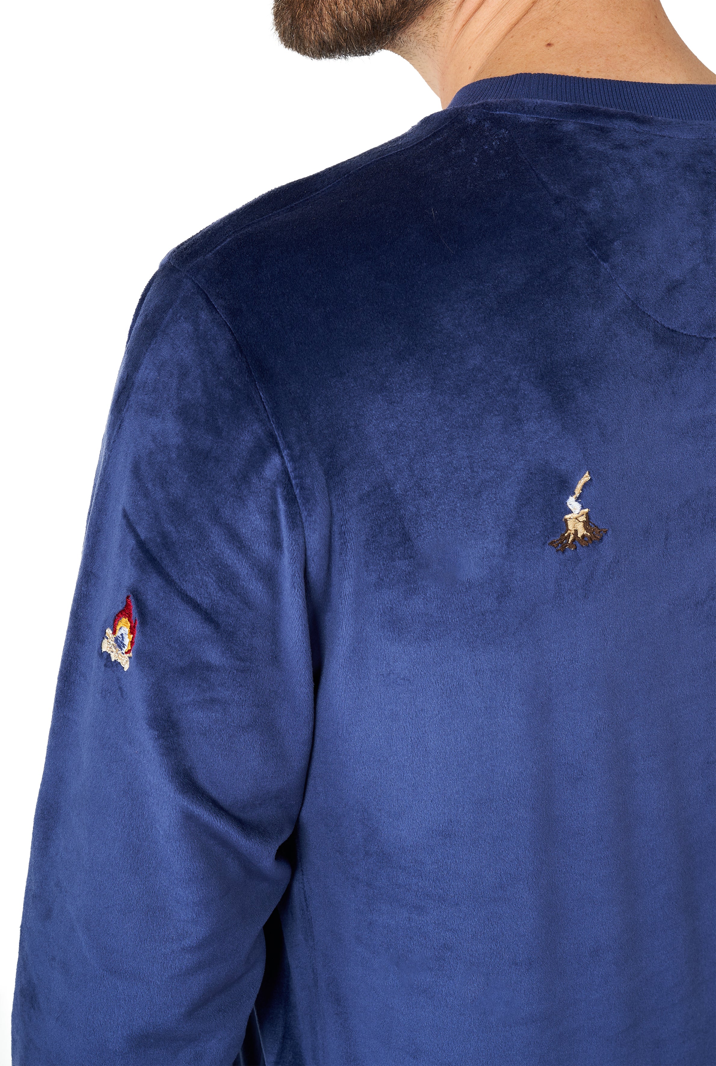 Pull OppoSuits Deluxe Velvet Navy - Xmas Icons
