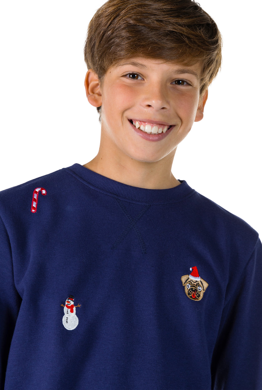 Pull OppoSuits Deluxe TEEN BOYS X-Mas Icons - Navy