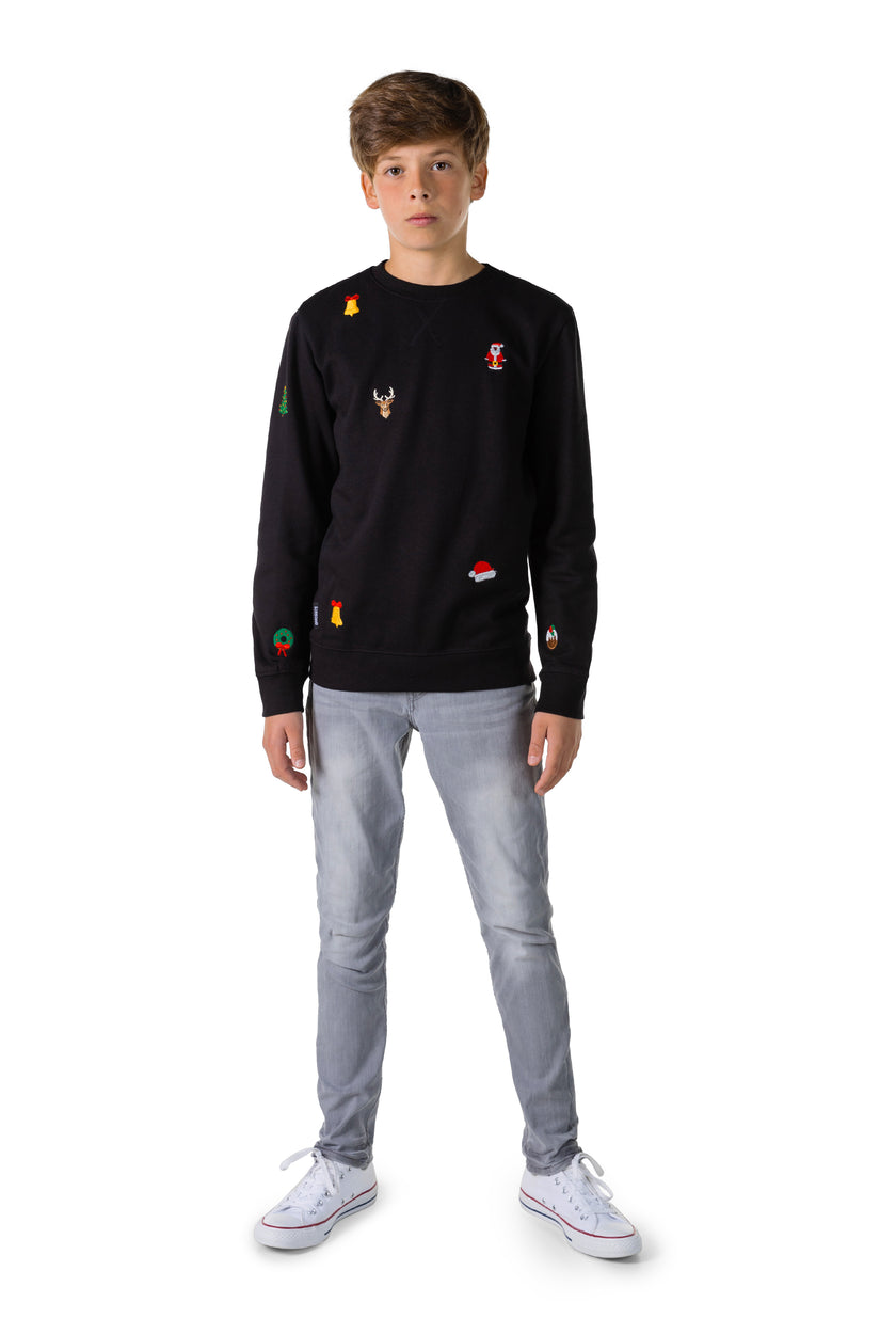 Pull OppoSuits Deluxe TEEN BOYS X-Mas Icons - Black