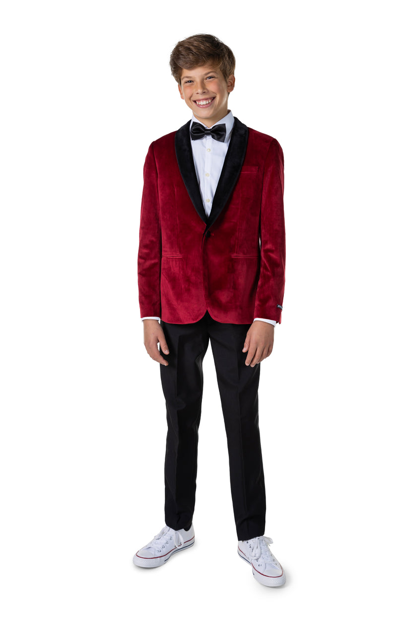 Veste OppoSuits Deluxe TEEN BOYS Dinner Jacket - Burgundy