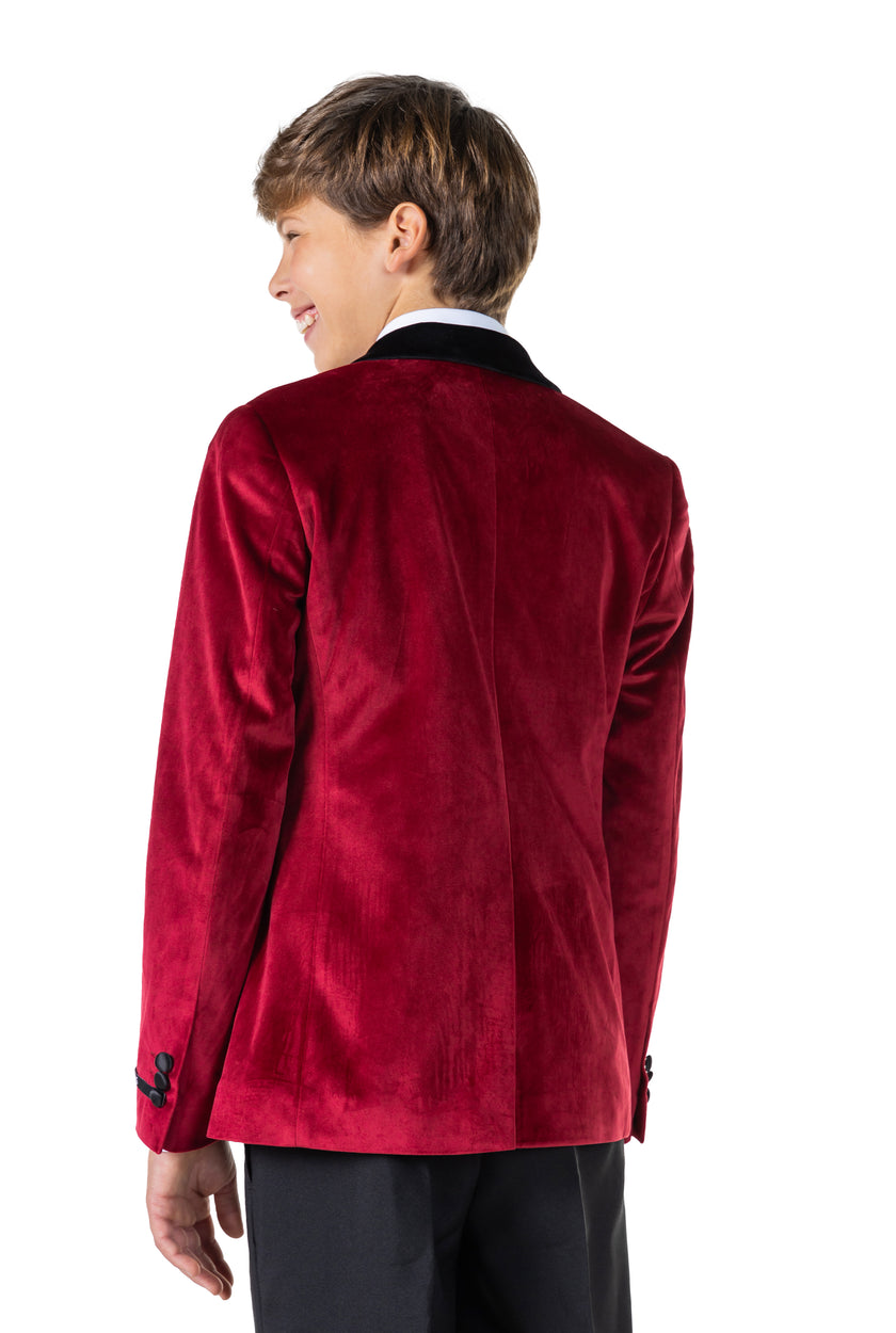 Veste OppoSuits Deluxe TEEN BOYS Dinner Jacket - Burgundy