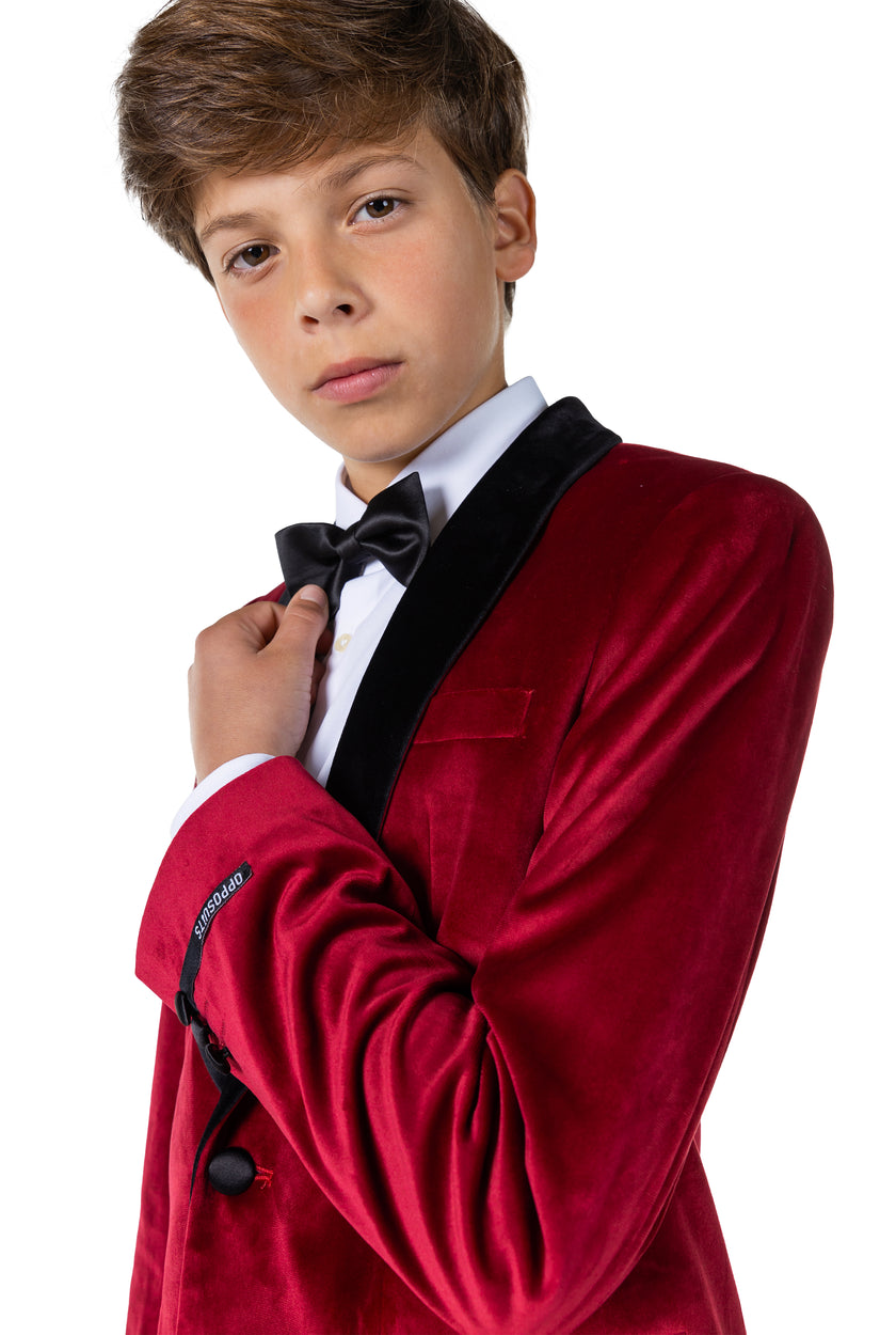 Veste OppoSuits Deluxe TEEN BOYS Dinner Jacket - Burgundy