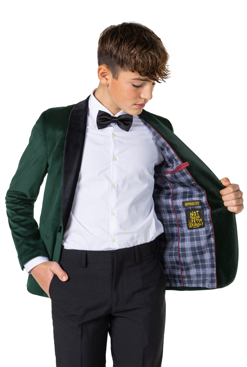 Veste OppoSuits Deluxe TEEN BOYS Dinner Jacket - Rich Green