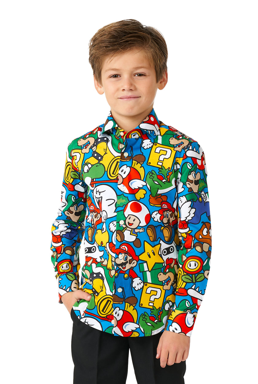 Chemise OppoSuits SHIRT LS Super Mario Boys