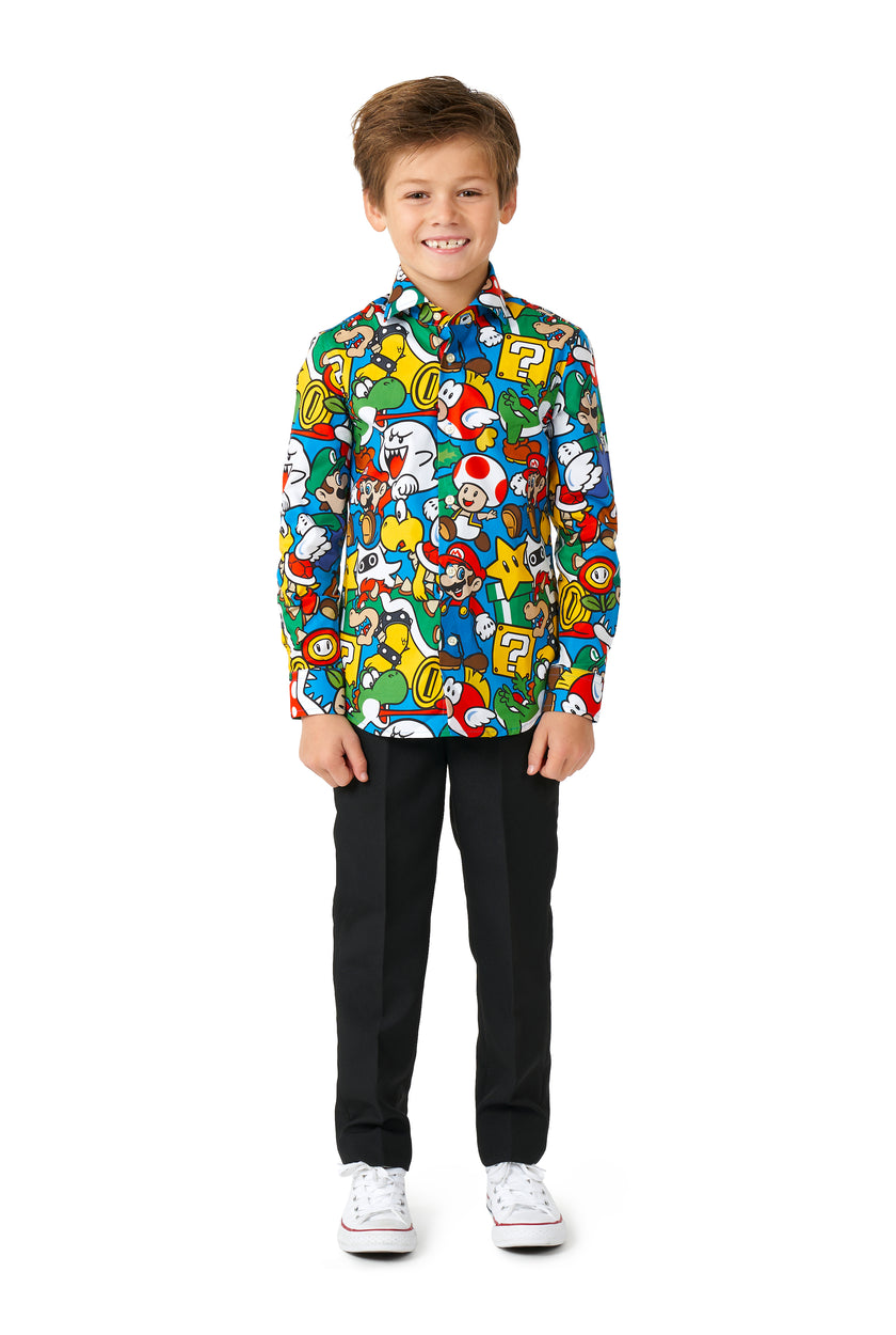 Chemise OppoSuits SHIRT LS Super Mario Boys