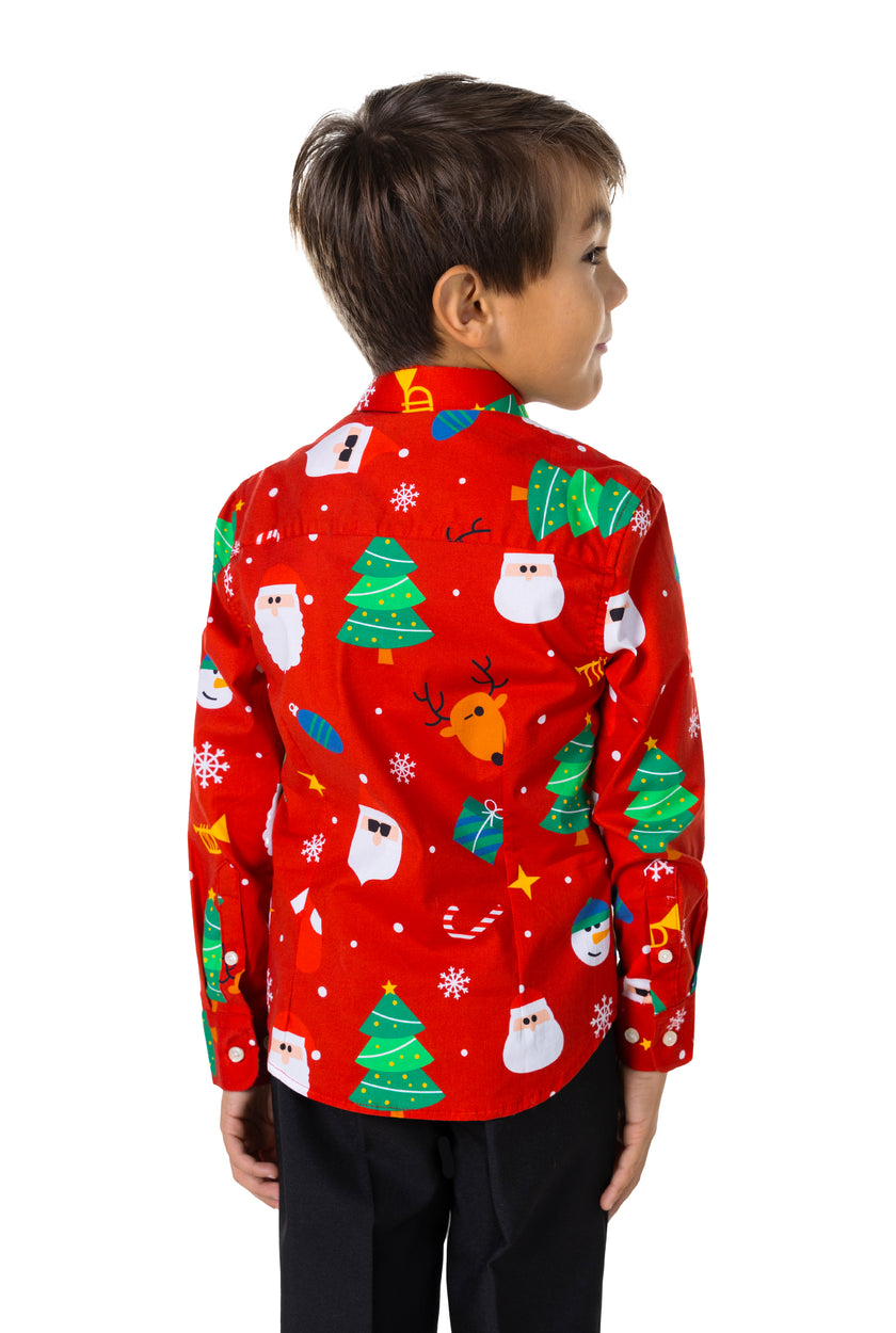 Chemise OppoSuits SHIRT LS Festivity Red Boys