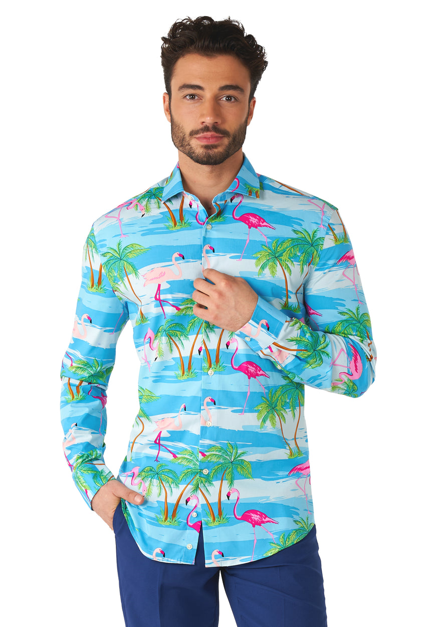 Chemise OppoSuits SHIRT LS Flaminguy