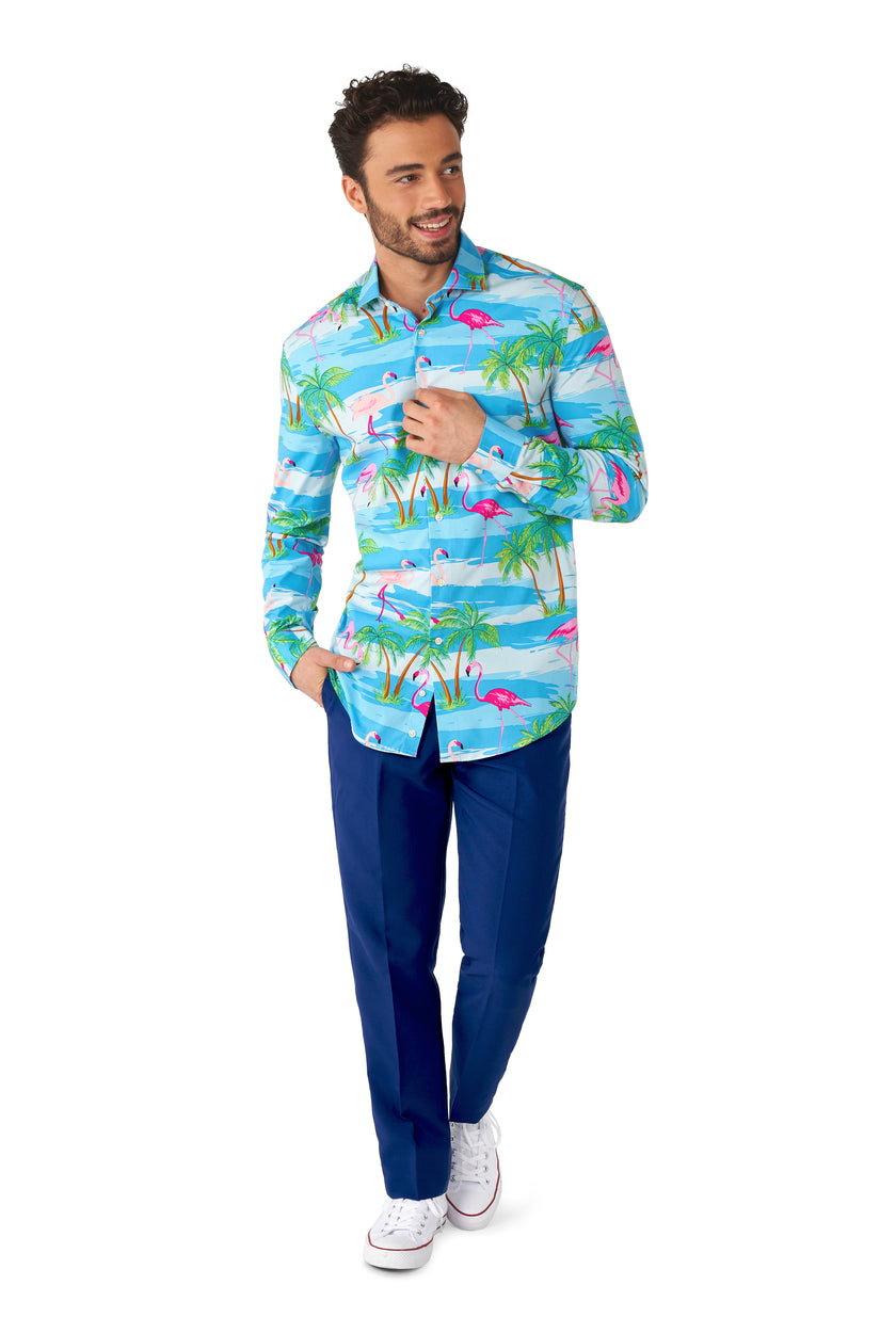 Chemise OppoSuits SHIRT LS Flaminguy